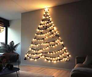 Statt Tanne im Zimmer: 11 einfache Ideen für einen Weihnachtsbaum an der Wand