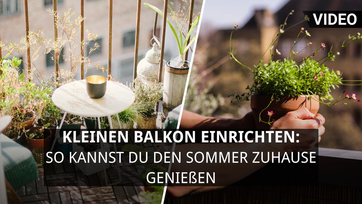 Kleinen Balkon einrichten: So kannst du den Sommer zuhause genießen