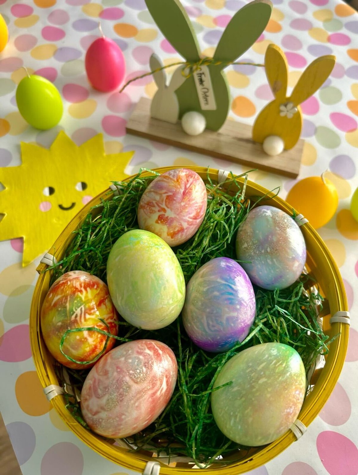 Ostereier färben ohne Kleckern