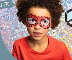 Spiderman schminken: So macht ihr euer Kind ganz einfach zum Superhelden
