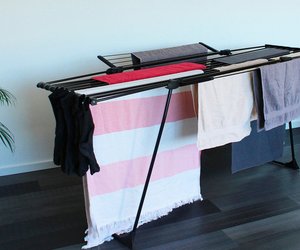 Mit diesem Tchibo‑Wäscheständer sparst du Platz und trocknest effizienter